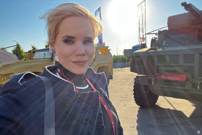 Darya Dugina at the International Army 2022 Forum that took place in Moscow in mid-August