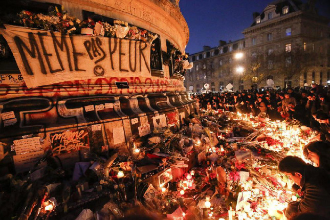 Paris is mourning the victims of the terror attack on November 13, 2015
