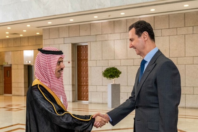 Syria’s Assad Meets Saudi FM in Damascus