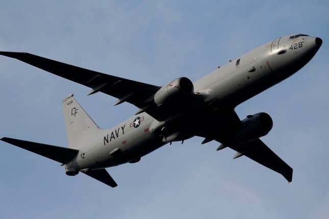 US Navy Spy Plane Flies Over Taiwan Strait