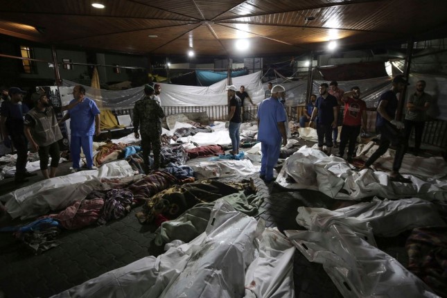 Global outrage erupts over Israeli bombing of Gaza hospital