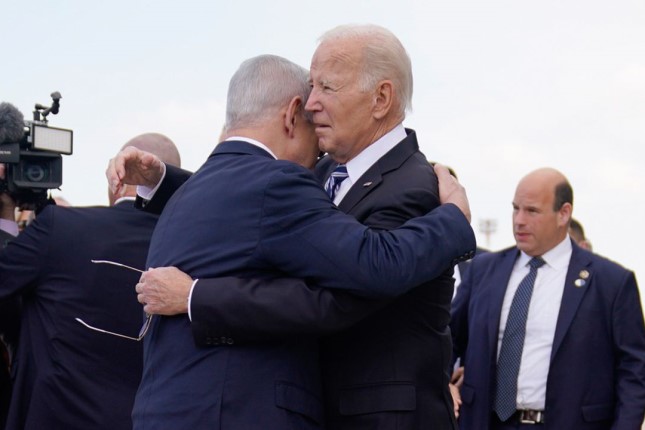 Biden declares total support for Israel’s destruction of Gaza