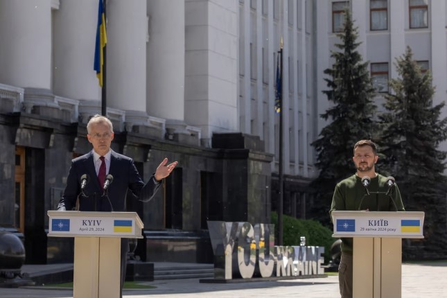 NATO Allies Skeptical About Stoltenberg’s $100 Billion Plan for Ukraine