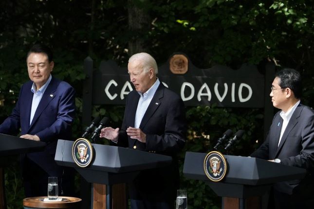 Biden’s war summit with Japan and South Korea